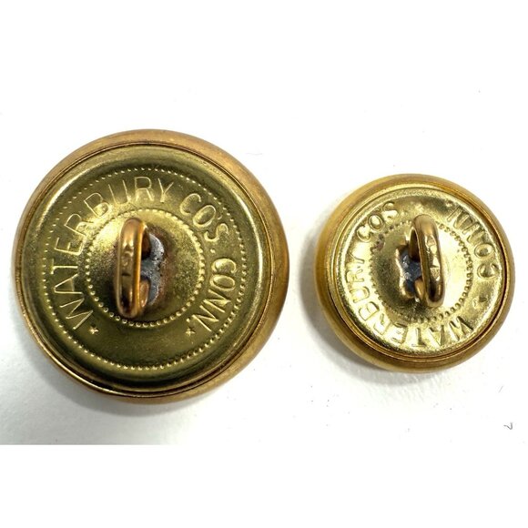 Brooks Brothers Golden Fleece 346 Waterbury USA Metal Replacement Buttons x 10 - Picture 8 of 10